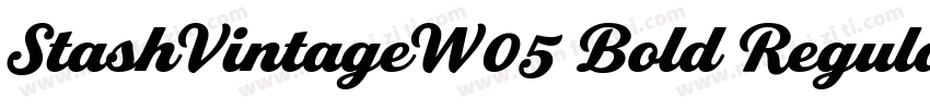 StashVintageW05 Bold Regular字体转换